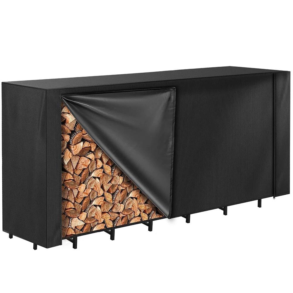

Camping Firewood Cover Firewood Log Rack Cover Weather Resistant Cover 244*61*107cm 600D Oxford Fabric Downward Air Vents China Mainland