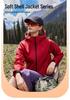 Unisex Soft Shell Fleece Ski Jacket - Waterproof, Stand Collar with Hood, Outdoor Sports and Workwear