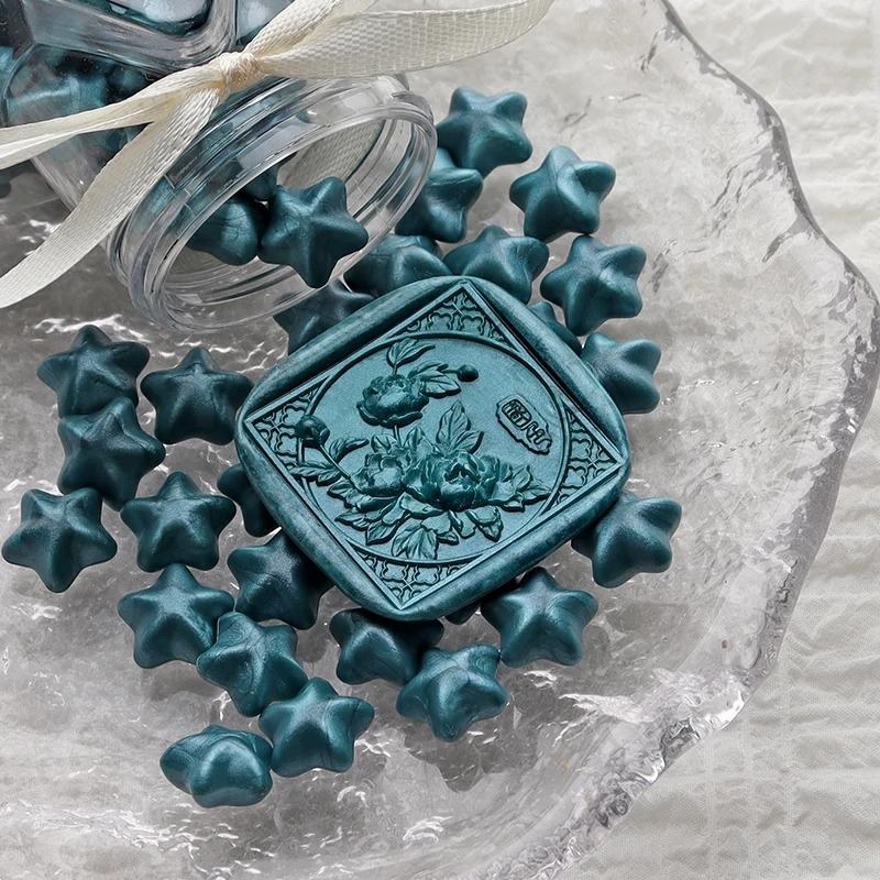 NEW 150pcs Five-pointed Pentagonal Lacquer Wax Grains Diy Envelope Sealing Hand Account Decorative