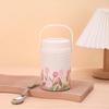Shangqi Stainless Steel Portable Food Jar with Folding Spoon