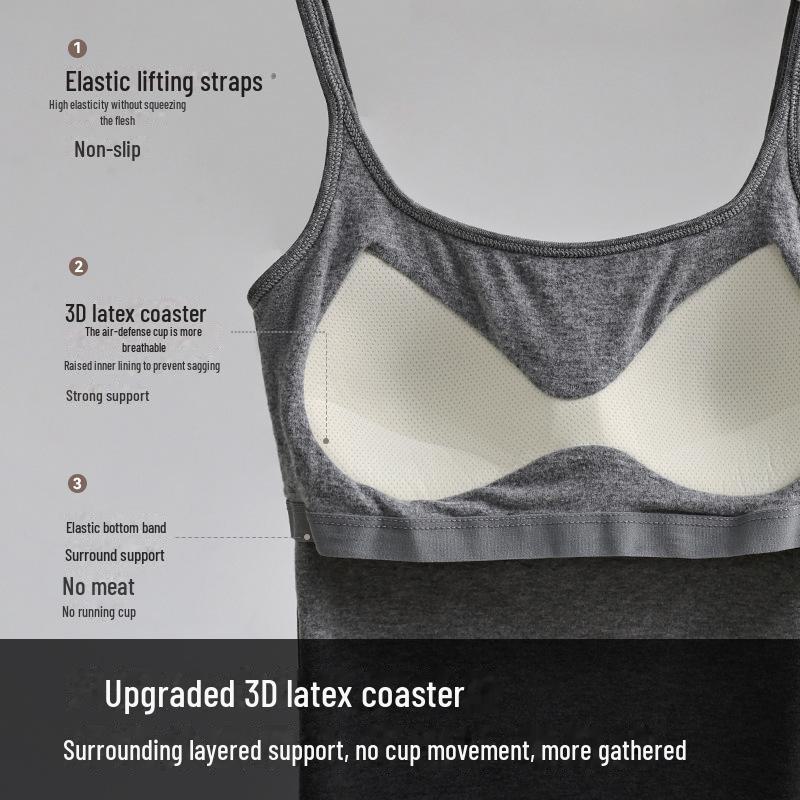 Women's Slim Fit Velvet Camisole with Chest Pad - Square Collar, Sleeveless Top for Autumn/Winter. Perfect as Inner Wear or Outerwear.