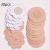 30 Stück ultra-dünne Einweg-Milchpflaster - atmungsaktives Vliesmaterial, Anti-Aufwölbung Design, runde und florale Form, nahtlose Modeaccessoires