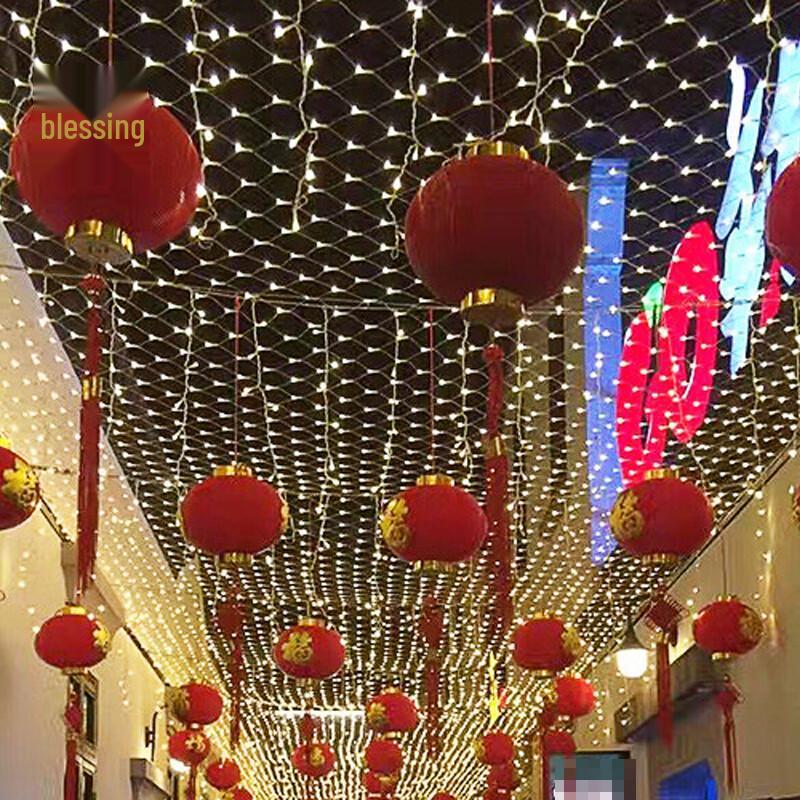 Rongying Warm White LED Net Lights