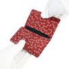 Indenya Inden Business Card Case, Large Capacity, Deerskin Leather, Red with White Lacquer, Dragonfly Pattern, 2501-13-008