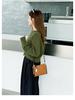 Premium Women's Top-Grain Cowhide Suede Crossbody Handbag 2025 Fashionable Small Square Bag