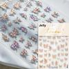 Jelly Butterfly 5D Nail Art Sticker Rhinestone Crystal Charming Shiny Insect Animals DIY Self Adhesive Decoration Manicure Decal