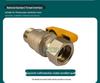 Brass Quick Connect Gas Ball Valve, 4/6-Point Male/Female Thread for Natural Gas and Water Heaters