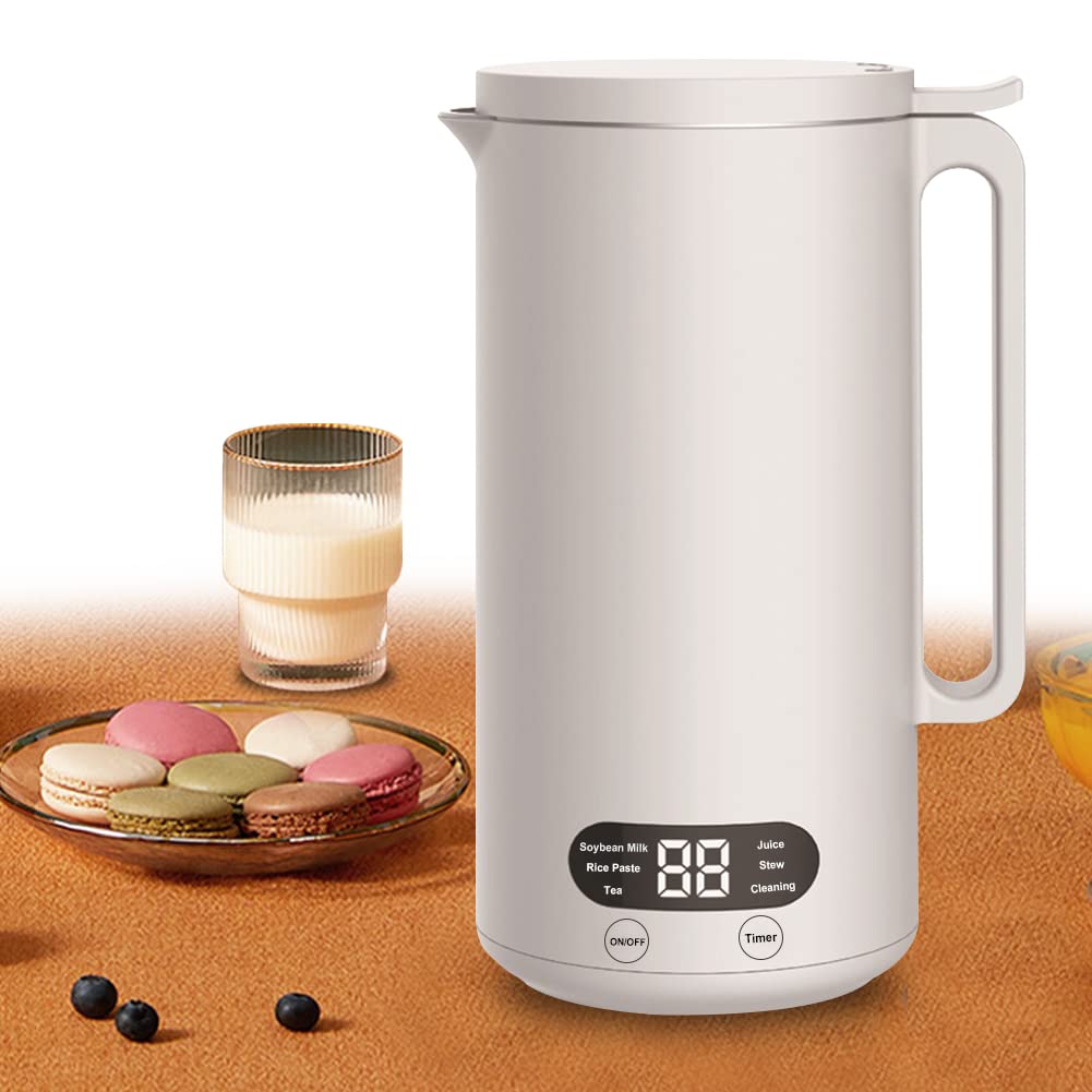 

Soy Milk Fully For Home Can Use Dried Baby No Filtration Makes Soy Milk in 25 For Easy to Overheat Protection Maker, 350ML, Mixer, Automatic, Use,