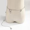 Elegant Butterfly Fringe Pendant Waist Belt Adjustable Metal Chain For Women Fashion Accessory