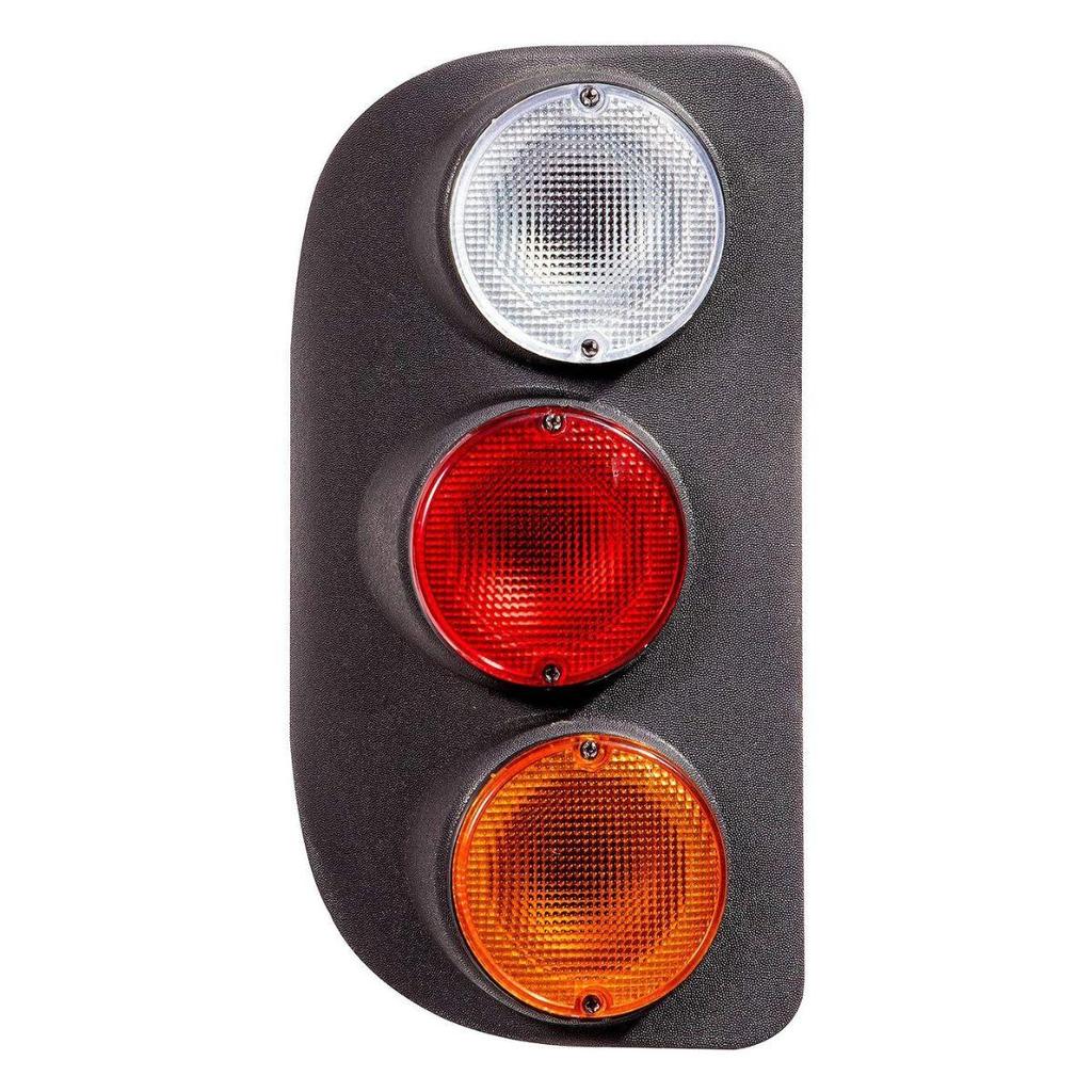 APSMOTIV Round Shape Rear Tail Lamp Lens Set for Ape,City, Delux, Mahindra, Piaggio, Bajaj, Atul, Tuk Tuk (Clear)