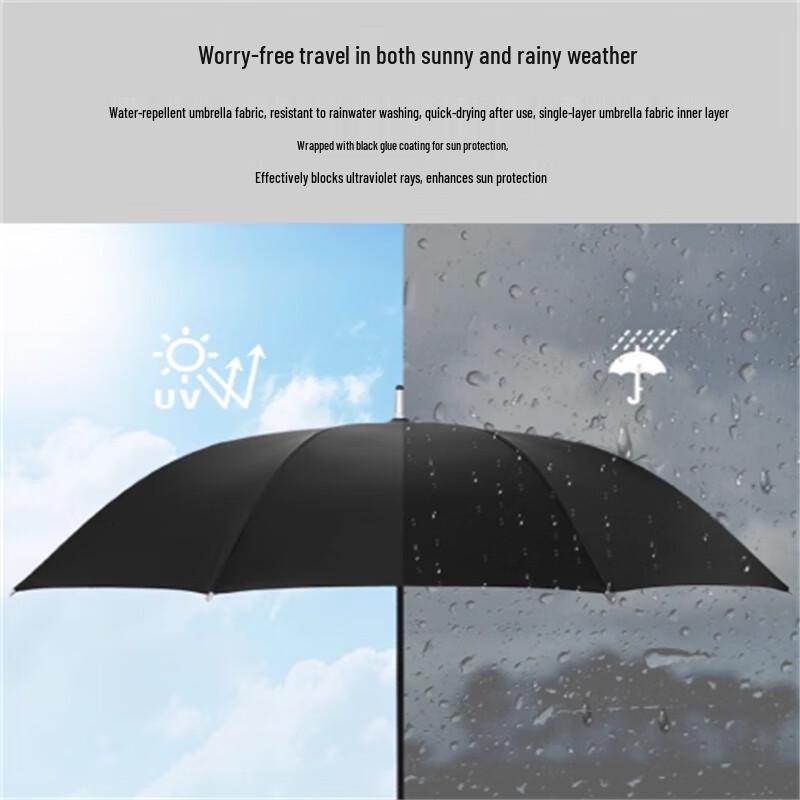 Automatic Long Handle Dual-Use Straight Umbrella