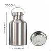 Large Capacity Bottle Easy to Carry 304 Stainless Steel Carrying Handle Metal Water Jug