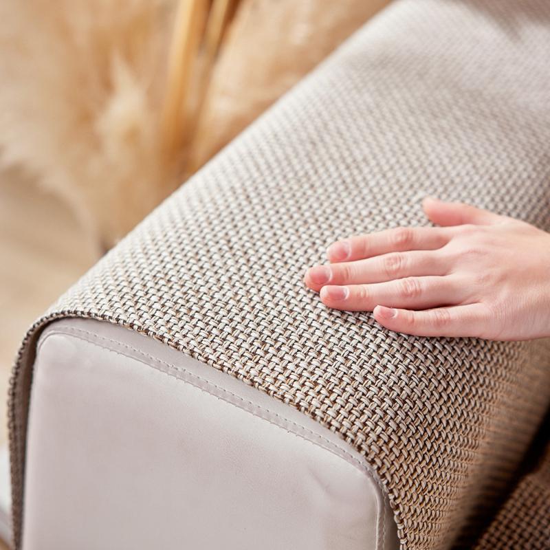 Neuer Chenille-Sofabezug, einfarbig, für alle Jahreszeiten, Sofabezüge, waschbar, rutschfest, Sofakissen aus grobem Stoff