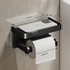 Wall-Mounted Toilet Paper Holder Rustproof Paper Roll Storage Shelf Tissue Rack  Washroom