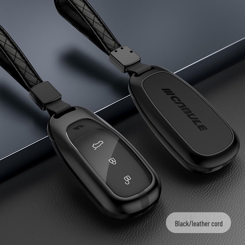 2020 Ideal One Key Case: Premium Metal & Leather, Full Coverage, Easy Install, No Screws.