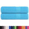 VidaXL Essuie-mains 2 pcs turquoise 50x100 cm 360 g/m² 100% coton, essuie-mains, serviette de bain, ensemble de serviettes 136974