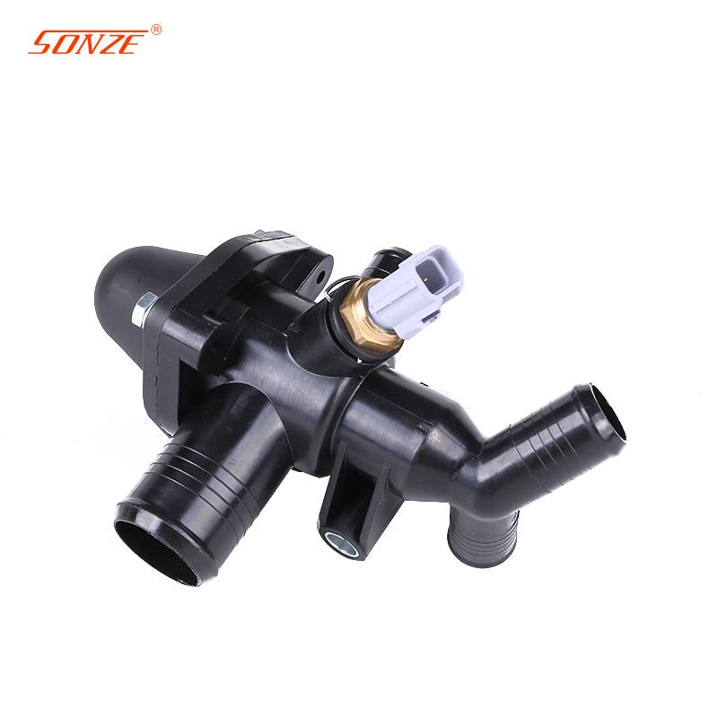 Bk3Q-8A586-Ab Engine Thermostat Housing Coolant Water Flange For Ford Ranger 3.2 2.2L Transit Mk7 Mk8 Thermostat Sensor