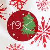 Christmas Advent Calendar Number Paper Stickers Christmas Advent Stickers 1-24 Numbers Stickers for Cards Christmas Decor