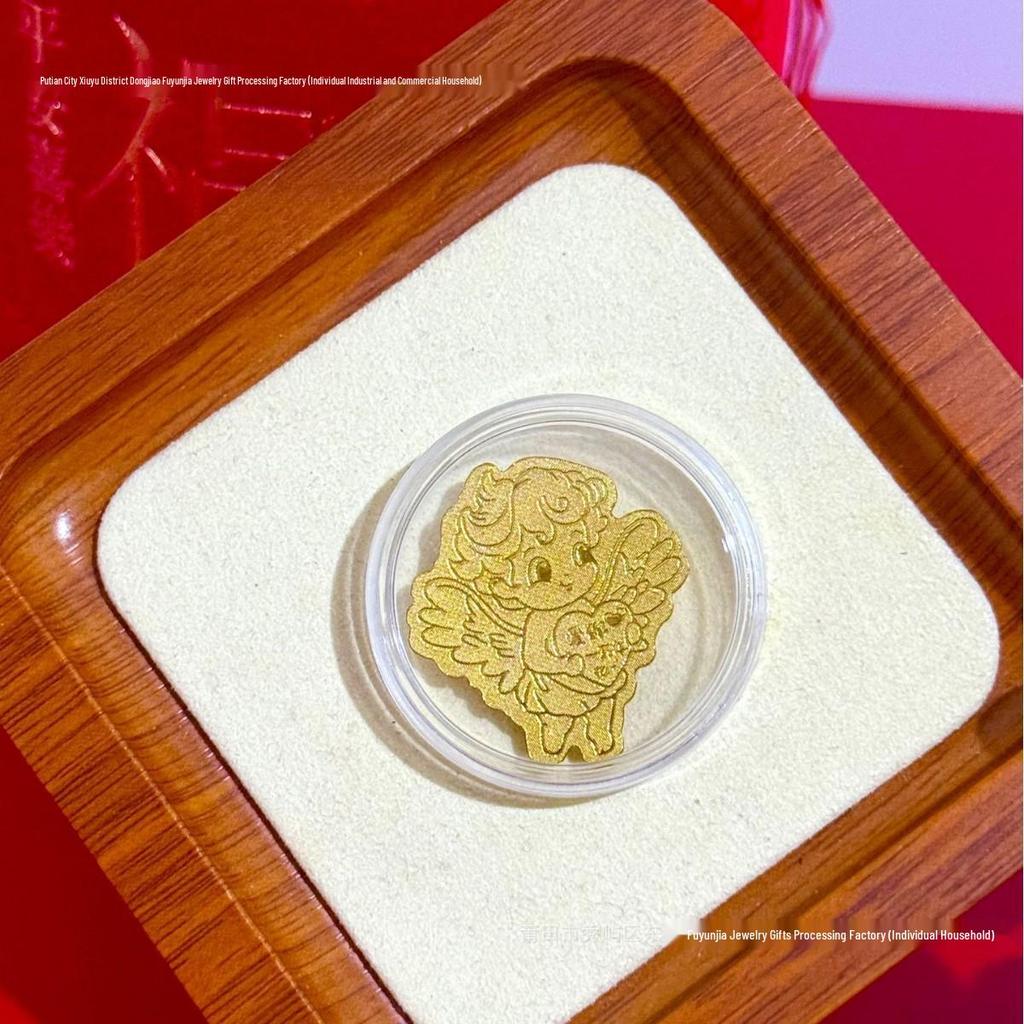 Pure Gold 999 Horse Year Phone Sticker for Wealth and Health - Popular Douyin Live Seller