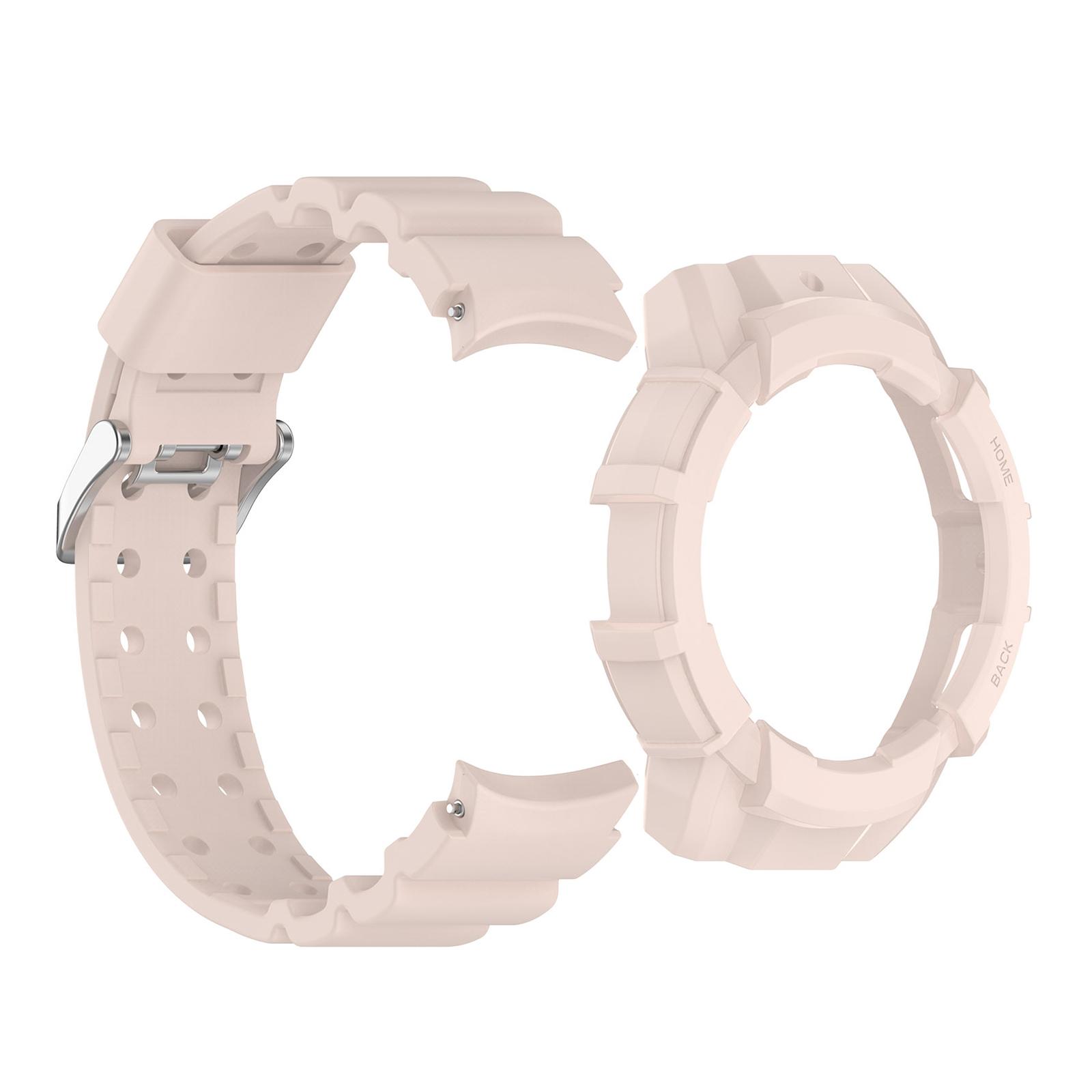 

Silicone Band Compatible for Watch 6 44mm Wrist Strap Loop-Bracelet + Protective Case Waterproof Sweatproof Anti-scratch