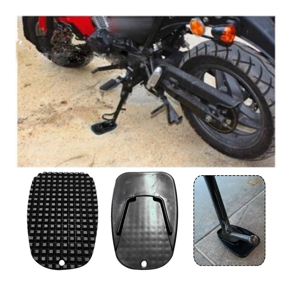 Extension Plate Side Stand Extension Universal Non-Slip Motorcycle Plastic Kickstand Side Kickstand Pad Bike Parking Plate Base