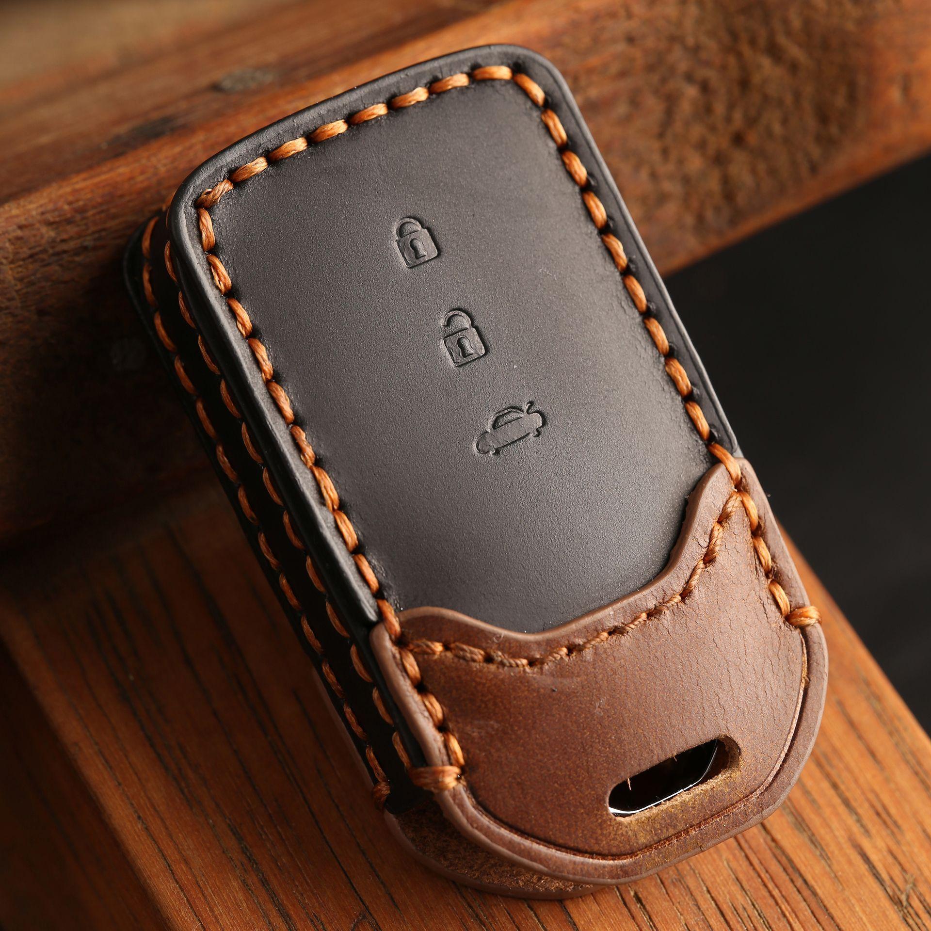 

Customized applicable Honda key set Colorful wisdom crv Civic Accord xrv Haoying Lingpai high-end leather keychain чёрный