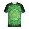 Spiritual Pattern 3D Printed T-shirt For Men Ethnic Floral T Shirt Women Round Neck Short Sleeve Summer Street Tees