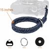 Camera Wrist Strap Paracord Camera Hand Strap Wrist Lanyard for DSLR or Mirrorless MID [Qiang Ni] - High-End Cameras, Black, (Blue)