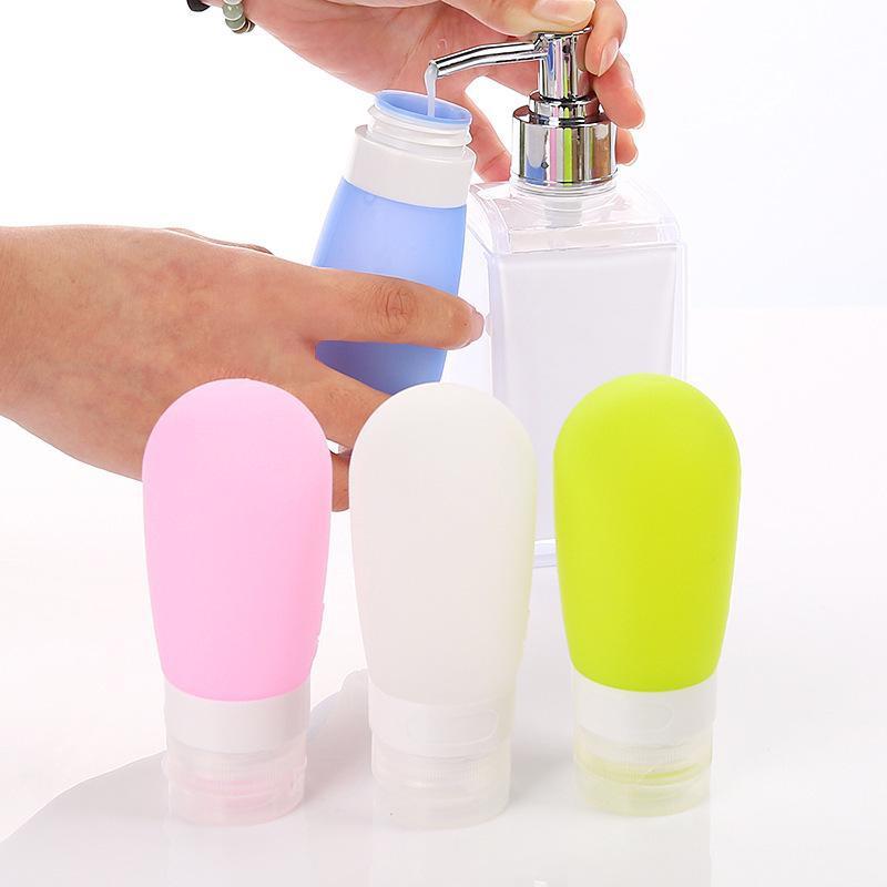 1 ks prázdná silikonová přenosná cestovní balení lisovací lahvička 60 ml pro lotion šampon nádoba do koupele přenosné lahvičky