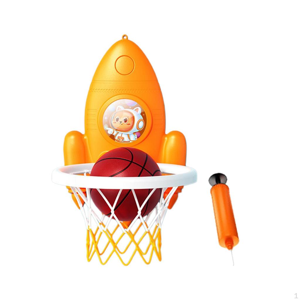 Foldable Basketball Hoop Door and Wall Toddler Set for Boys