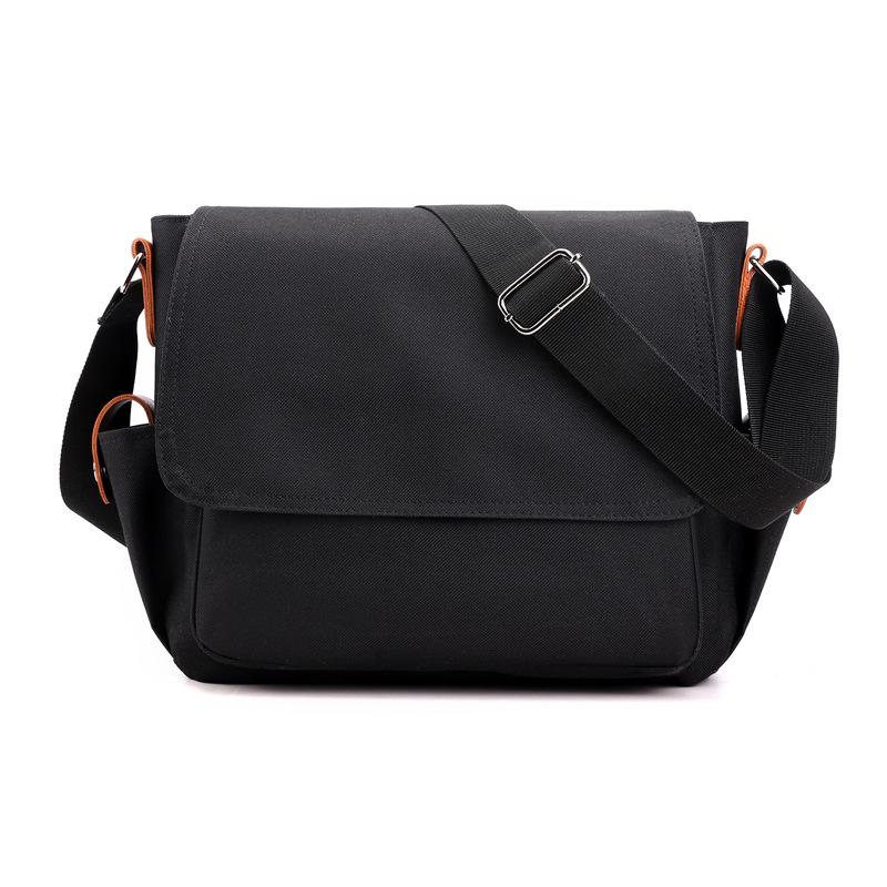 

Men Student Shoulder Bag Canvas Large Capacity Purse Travel Diagal Chest Bag Flip Boy Phe Wallet Trendy 2026 Book Handbag 33cmX26cmX13cm чорний