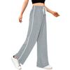 Damen Weitbeinige Jogginghose Lässig Hohe Taille Locker Gerade Trainingshose Kordelzug Sporthose Jogginghose Mit Taschen