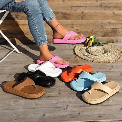 Infradito con Zeppa Supporto per Donna Sandali Estivi Eleganti alla Moda Comodi per Camminare all'Aperto Infradito Antiscivolo Sandali da Spiaggia da Donna