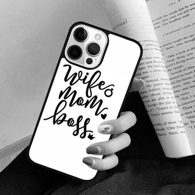 Wife Mamma Boss Phone Case Cover For iPhone 17 Air 16 15 14 Plus for Apple 16 11 12 13 Pro Max Coque