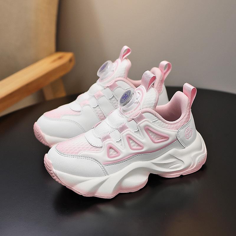 Atmungsaktive Netz-Laufschuhe für Mädchen, Trendige Sport-Freizeitschuhe für Grund- und Sekundarschüler, Herbstkollektion 2025