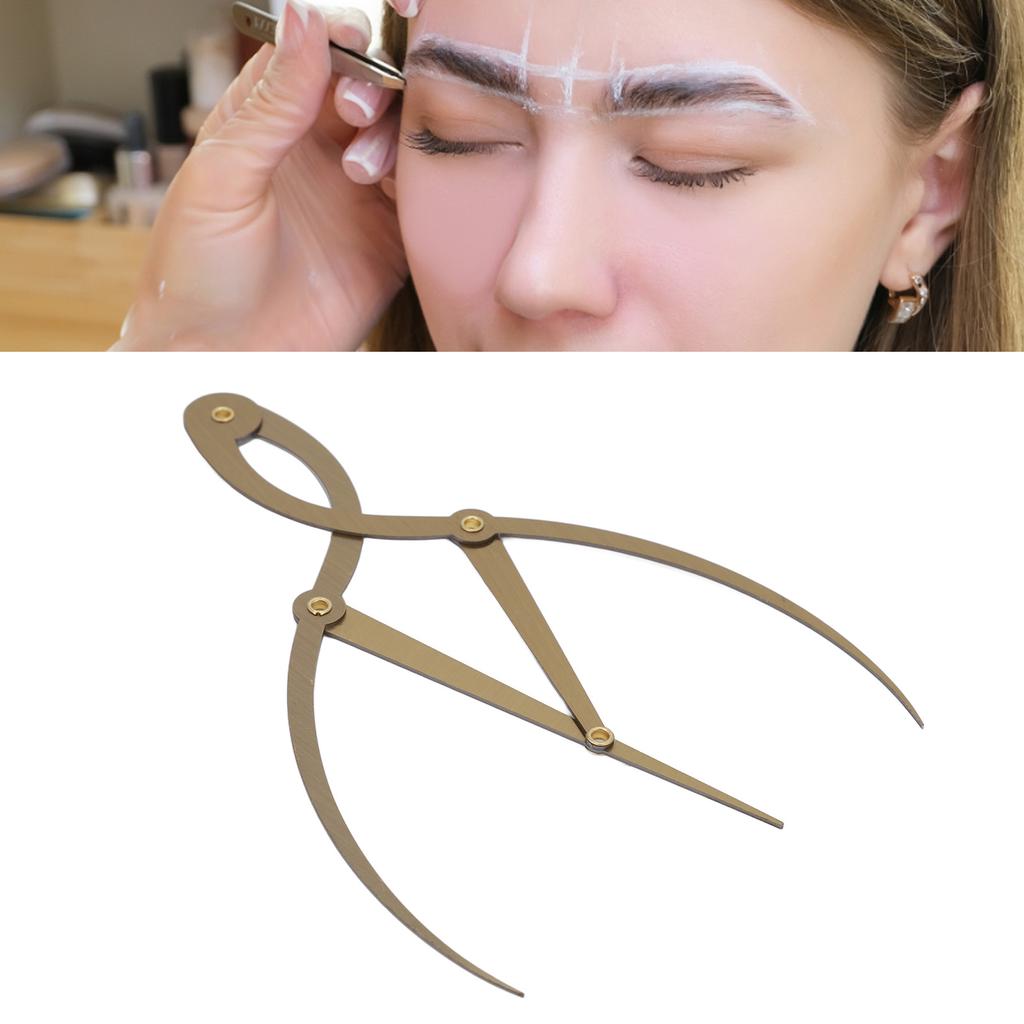 Linijka do brwi Wielofunkcyjna Stal nierdzewna 3-punktowa linijka pozycjonująca dla początkujących Artystów tatuażu