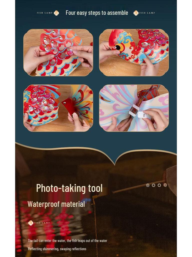 2025 Månfest DIY Barnens Glasfisklykta Pysselkit