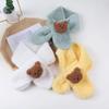 Écharpe Peluche Douce Automne Hiver pour Enfants Mignonne Dessin Animé Fille Bébé Épaisse Chaude Écharpe pour Enfant Extérieur Tour de Cou Accessoires Bébé
