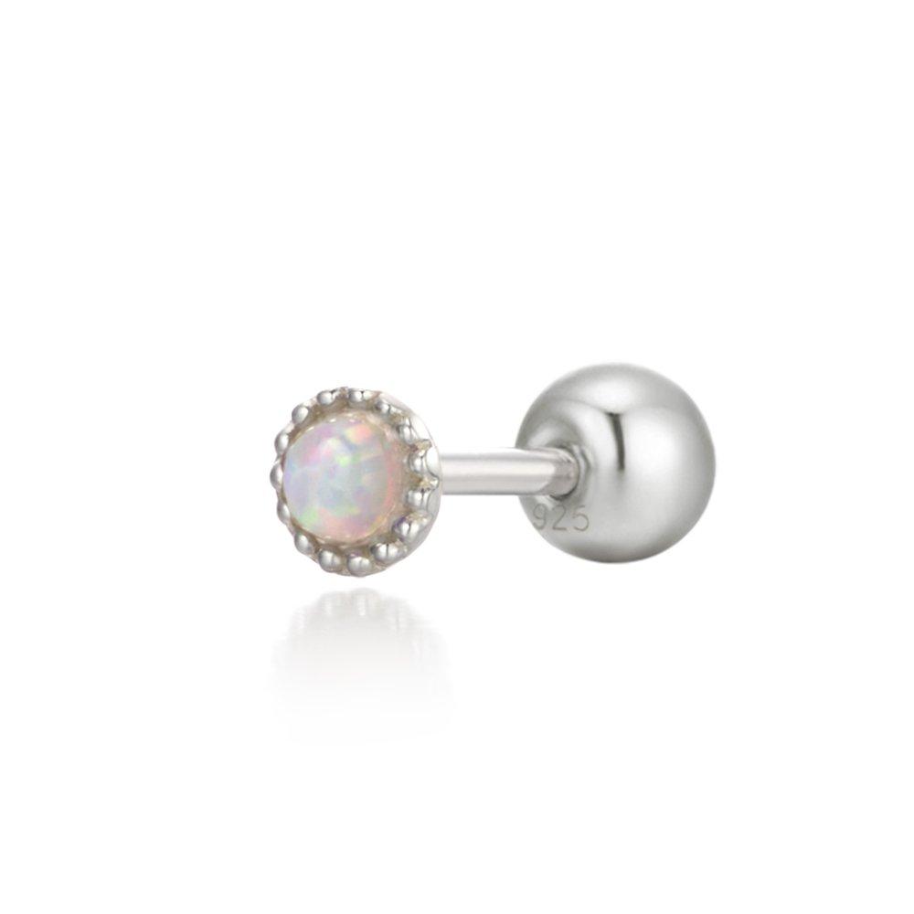 925 Silver Del Luna Opal Piercing W