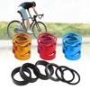 6Pcs Aluminum Alloy Bike Headsets Spacers Replacement Bicycles Front Stem Fork