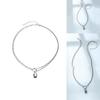 Stylish Alloy Lock Pendant Choker Necklace For Women Featuring Trendy Geometric Style