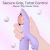 Vibrador de Conejo 3EN1 para Mujeres 10 Modos de Vibración de Empuje Estimulador del Punto G y del Clítoris con Bolas Giratorias de 360° Juguete Sexual de Silicona