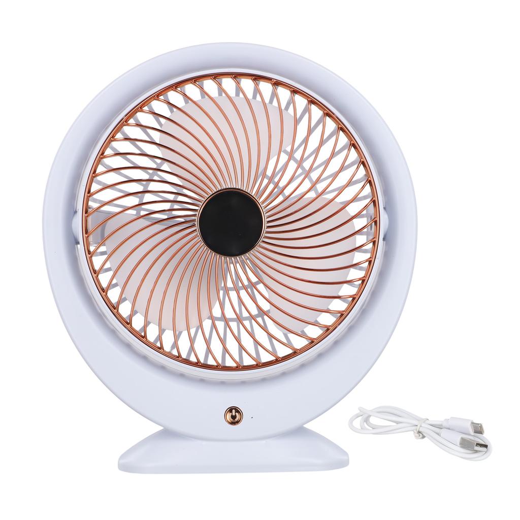 Compact Portable Fan for Desktop Use Special Large Wind Design Quiet Operation for Studying Working and Relaxing