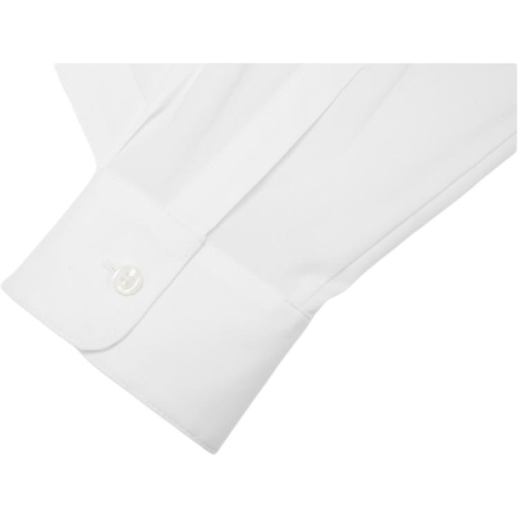 Calvin Klein Business Casual Commuter Professional Long Sleeve Shirt Women shirts Moonlight-White 44B159G