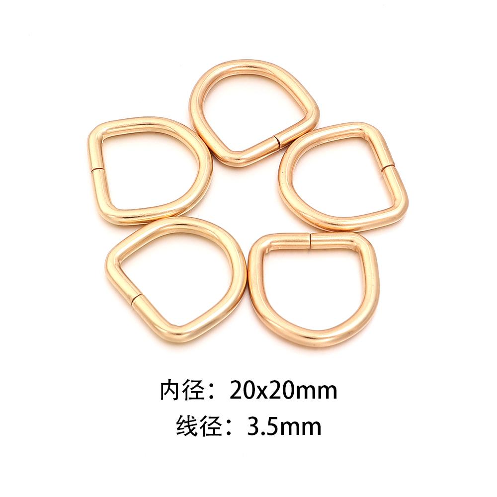 10-20pcs Metal D Ring Adjustable Buckle Clasp For Webbing Backpacks Straps Bags Cat Dog Collar Chain Buckles DIY Accessorie