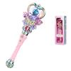 Moire Imports Magic Wand - Lights Up, Spins, Makes Sounds - Princess Toy for Kids (Crystal Blue) [Used]