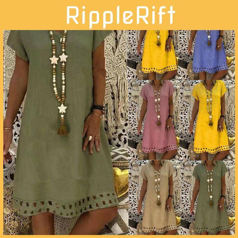 Trendy Women Lady Tank Top Mini Dress Floral Design For Summer Casual Parties