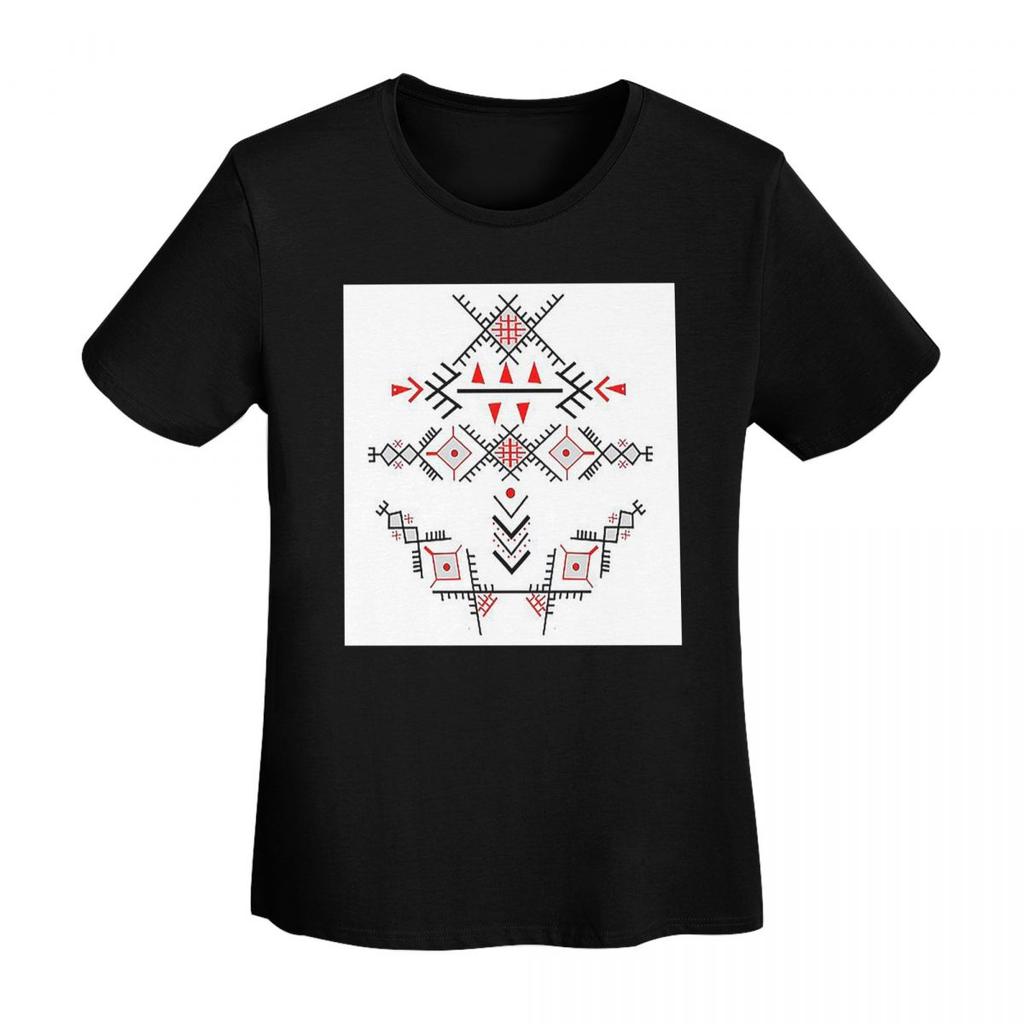 Kabyle Jewelry Amazigh Morocco TShirt Women Short Sleeve T Shirts Round Neck Clothes Cotton Summer Tees Streetwear