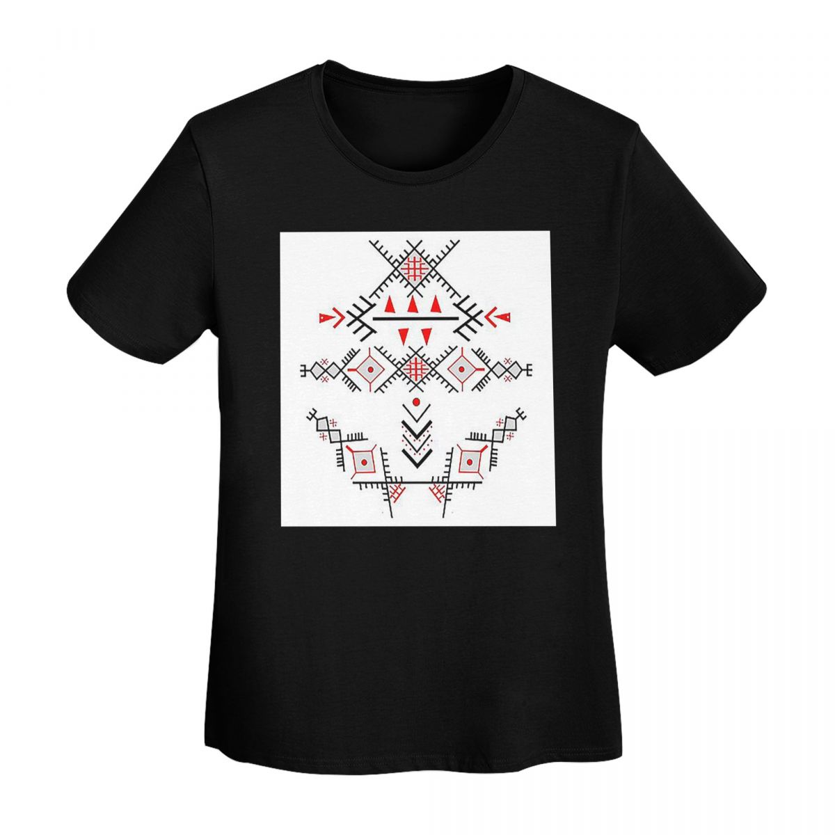 

Kabyle Jewelry Amazigh Morocco TShirt Women Short Sleeve T Shirts Round Neck Clothes Cotton Summer Tees Streetwear 4XL