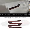 For Tesla Model Y Juniper 2025 Carbon Fiber Door Switch Button Trim Stickers Model 3 Highland Open Door Button Sticker Accessory